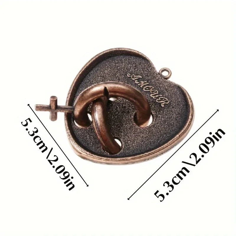 A classic intellectual metal puzzle toy, a difficult educational game toy for Christmas, Thanksgiving and birthday gifts