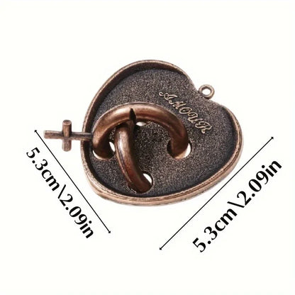 A classic intellectual metal puzzle toy, a difficult educational game toy for Christmas, Thanksgiving and birthday gifts