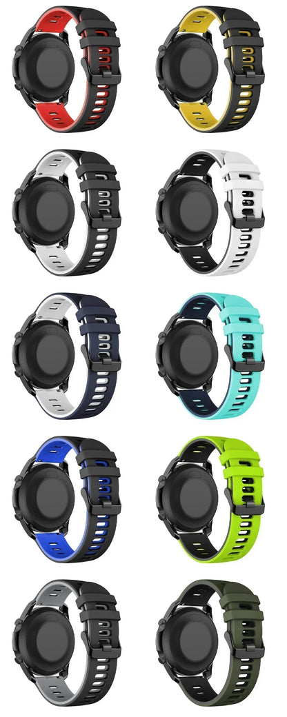 20mm/22mm Silicone Soft Strap For Garmin Active/Vivoactive 6 5/Venu 3 Sq/Forerunner 570 165 265 Band For Amazfit/HUAWEI Bracelet