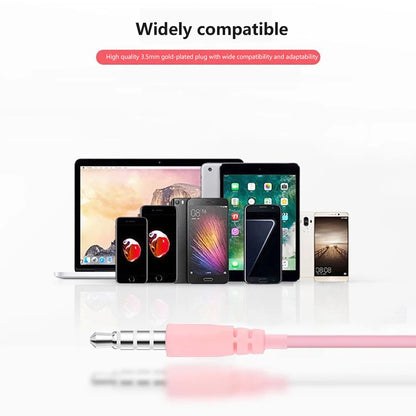 Wired Headphones Stereo 3.5MM Ear Hook Music Game Earphone With Mic For Mobile Phone PC Laptop Mp3 Mp4 Wired Headset