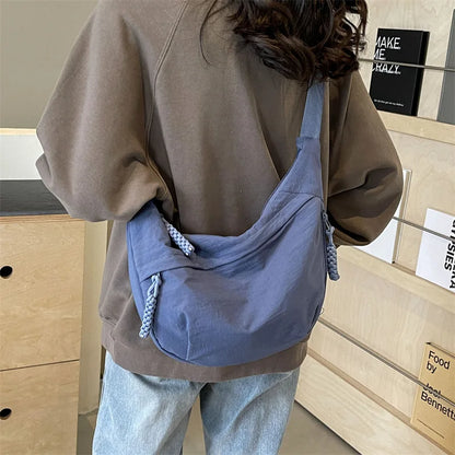 High-Capacity Nylon Crossbody Shoulder Bag for Women