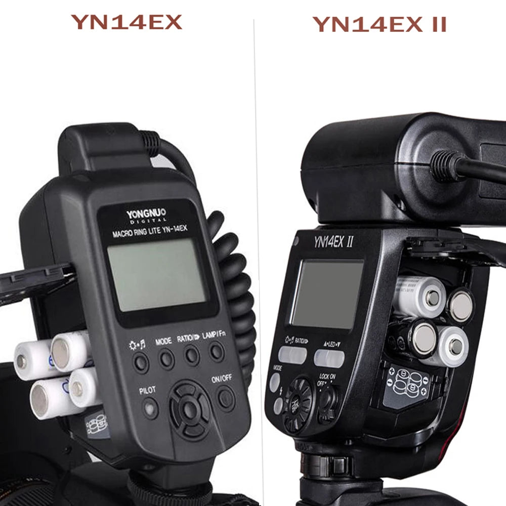 Yongnuo YN14EX II TTL Macro Ring Flash Speedlite Led Light  for Canon Sony Camera Oral Cavity Teeth Ornaments Close-up Shooting