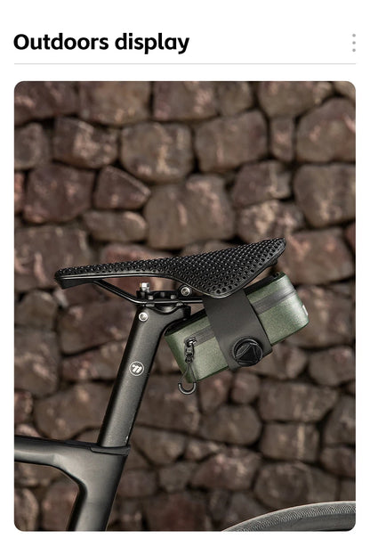 Waterproof Bike Saddle Bag – Compact 600D TPU Cycling Storage by West Biking