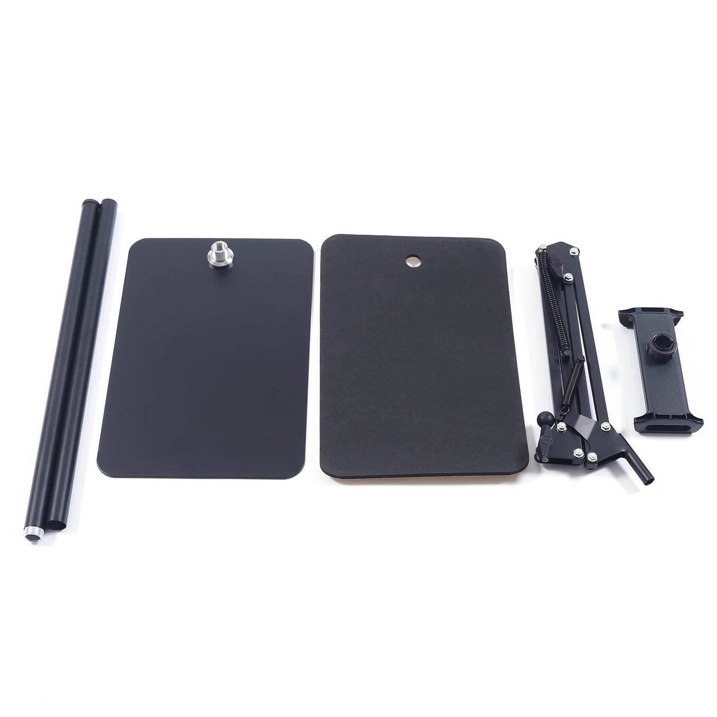 Adjustable Tablet Floor Stand 360° Swivel Height & Angle Adjustable Foldable Floor Holder Non-Slip Base for Home Office