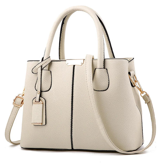 Women’s PU Leather Handbag – Large Fashion Tote & Crossbody Shoulder Bag