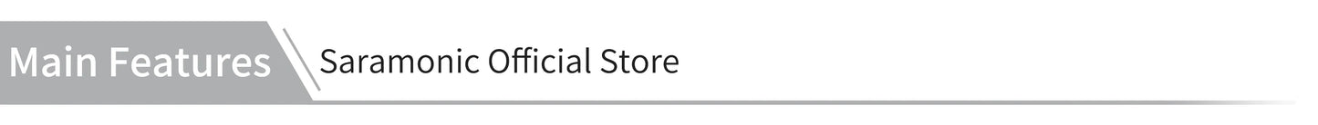 Saramonic Ultra Wireless Lavalier Microphone for iPhone Android USB-C Smartphones DSLR Cameras Streaming Video Recording Youtube