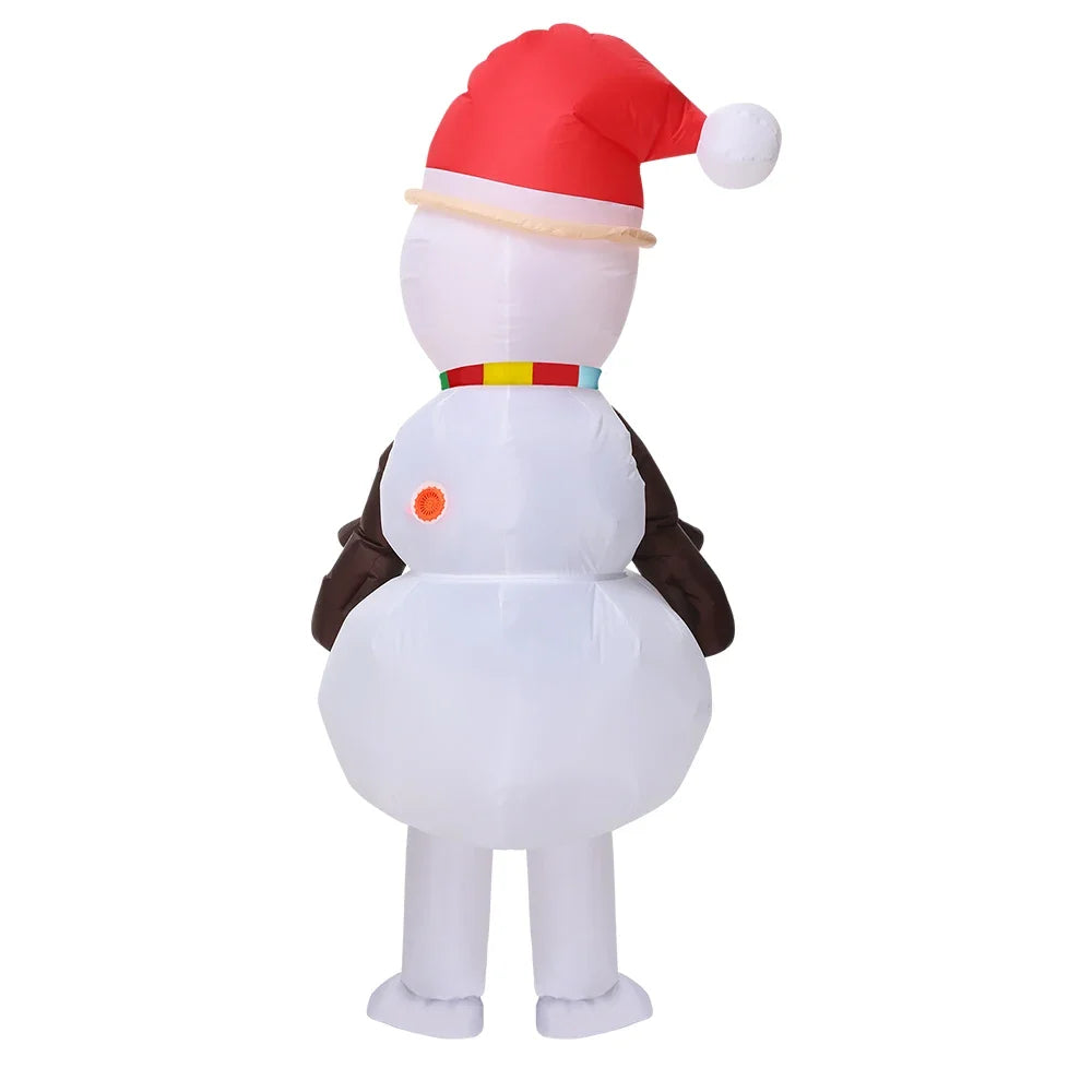 Christmas Inflatable Costume Santa Claus Snowman Gingerbread Tree Adult  Party Masquerade Role Play Holiday Gift