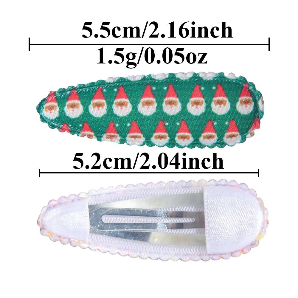 6/10Pcs/Set Cute Children's Halloween Bangs Hair Accessories Girls' Christmas Gifts Featuring Sweet And Non Damaging Hair Clips
