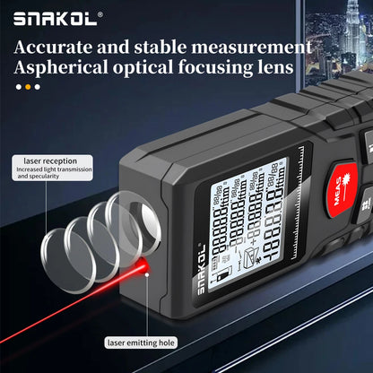 Snakol Laser Distance Meter 50m 70m 100m 120m Rangefinder Profesional Range Finder Digital Tape Measure Ruler Test Tools