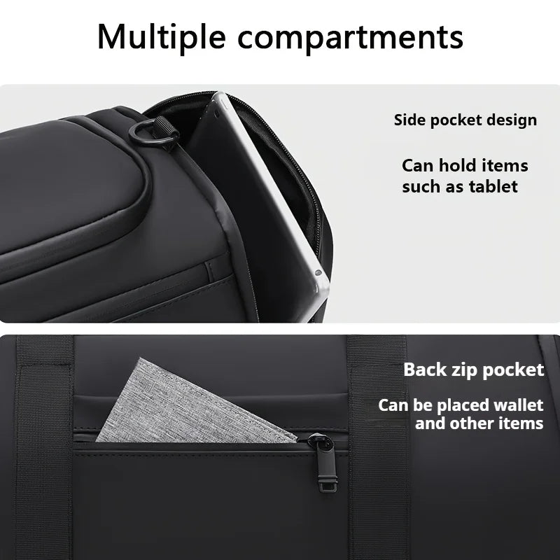 Large Capacity Travel Duffel Bag - Durable Oxford Cloth, Spacious & Stylish Overnight Sports Gym Bag with Multiple Compartments