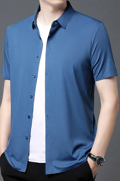 Men’s Ultra Stretch Short Sleeve Shirt – Breathable Business Casual