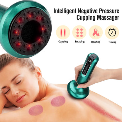 Smart Electric Cupping Massager with Heat & Gua Sha