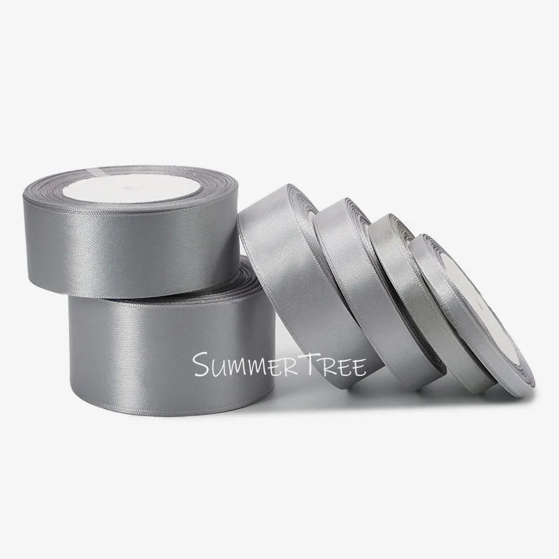 Satin Ribbon 25yards 6mm - 50mm Sash Gift Wrap Bow Handmade DIY Craft Halloween Christmas Wedding Birthday Party Decoration