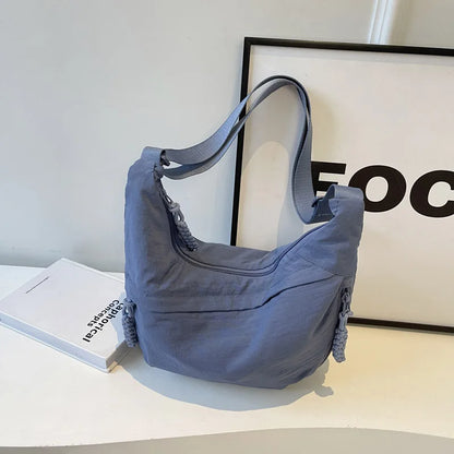High-Capacity Nylon Crossbody Shoulder Bag for Women