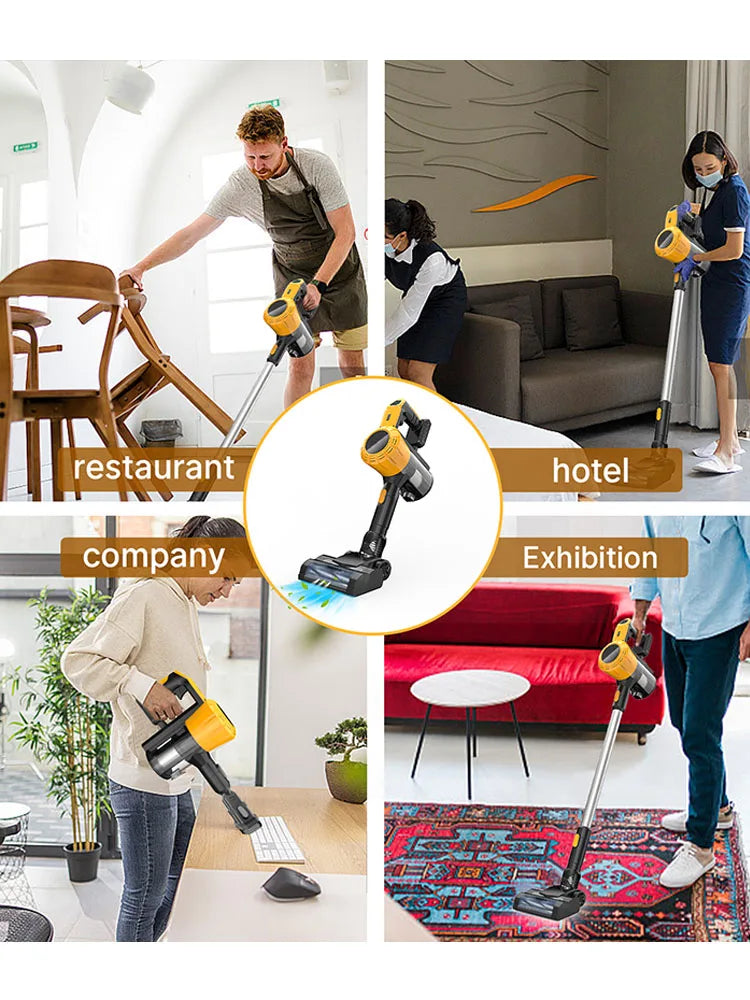 Cordless Stick Vacuum Cleaner – 3-in-1 Lightweight Powerful Suction Compatible with DeWALT 20V/18V Batteries
