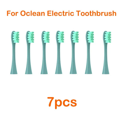 Brush Heads For Oclean Flow/X/ X PRO/ Z1/ F1/ One/ Air 2 /SE Soft Sonic Toothbrush Vacuum DuPont Bristle 7pcs Replacement Heads