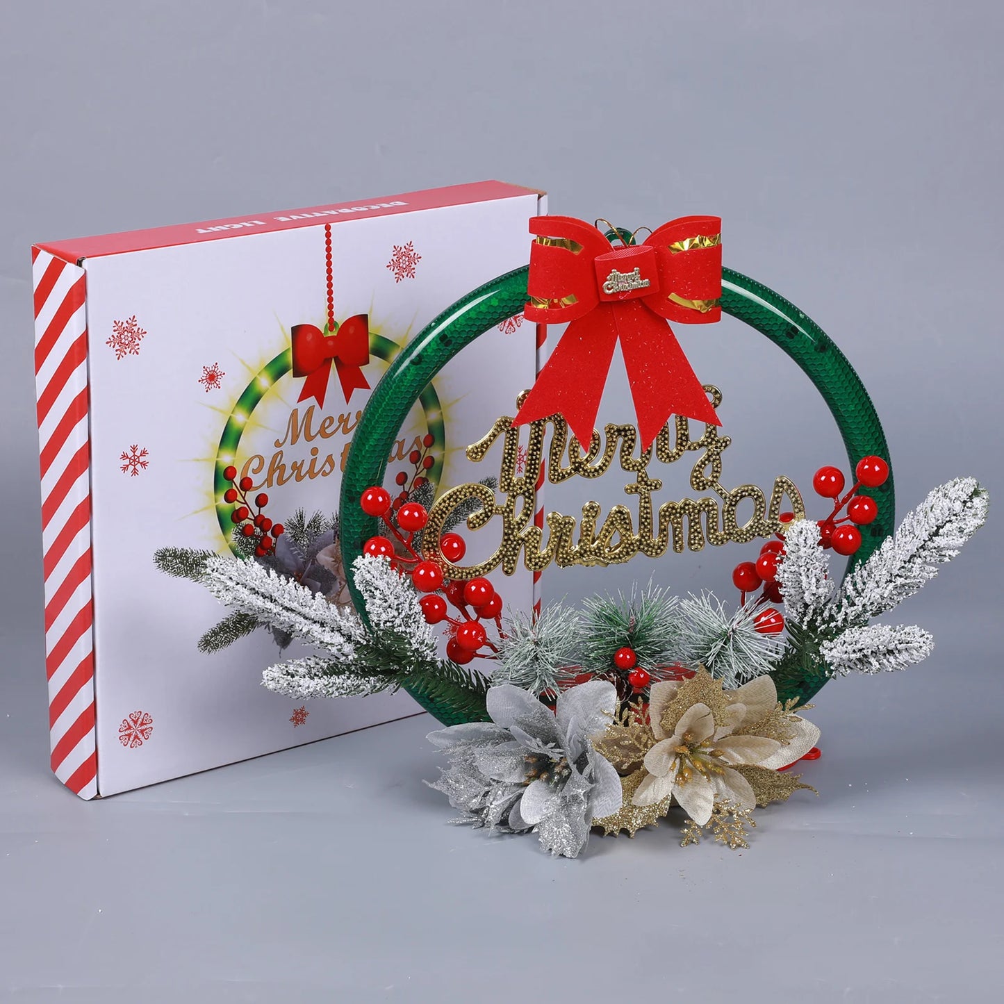 LED Christmas Tree Snowman Snowflake LED String Lights Home Window Ornament Lamp For New Year Party Garden Decoration