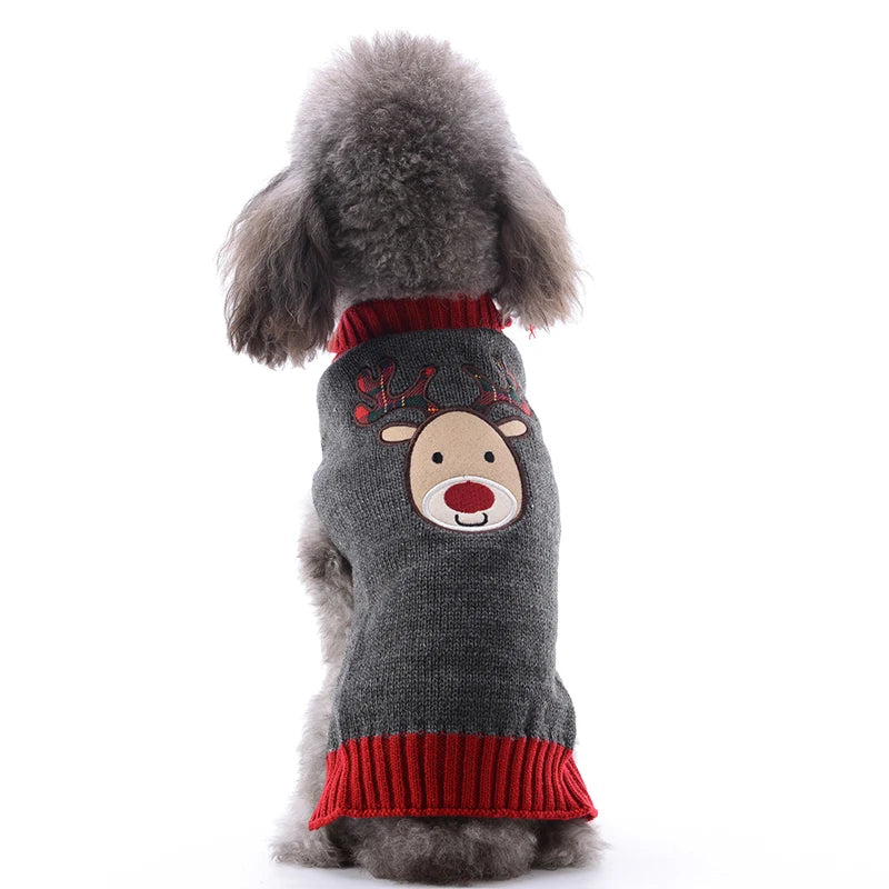 Winter Dog Clothes Christmas Holiday Sweater Chihuahua Teddy Outfit coat for Small Medium Large Dog and Cat  Autumn  Warm