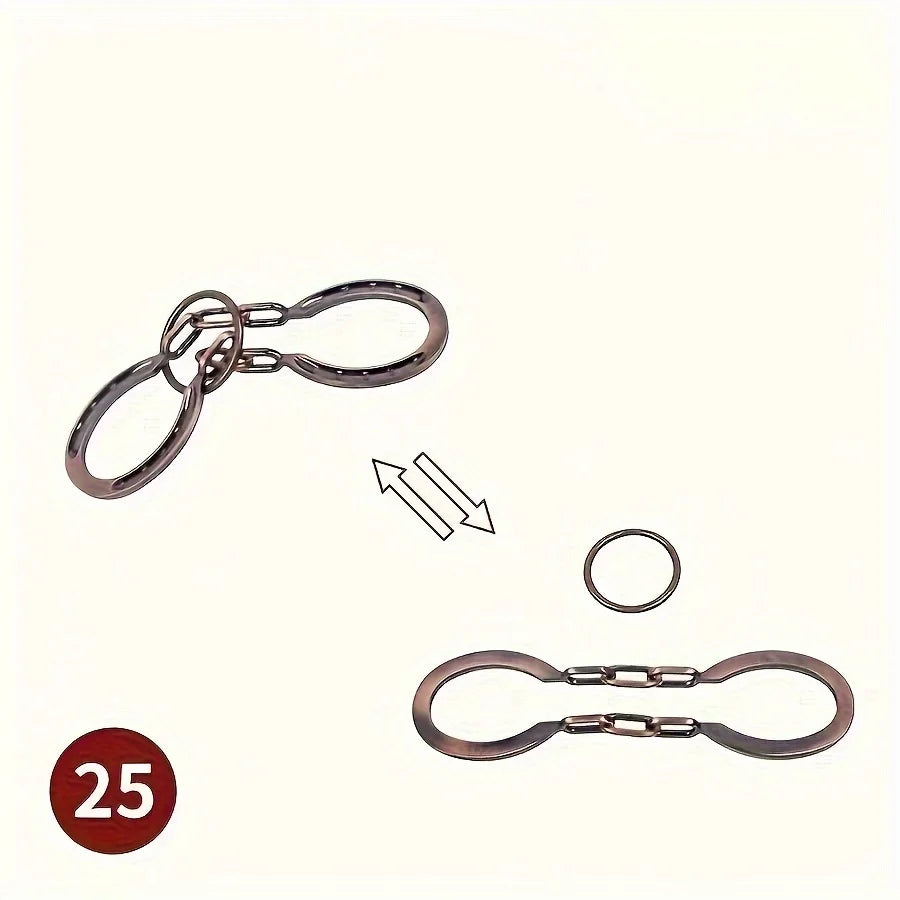 A classic intellectual metal puzzle toy, a difficult educational game toy for Christmas, Thanksgiving and birthday gifts