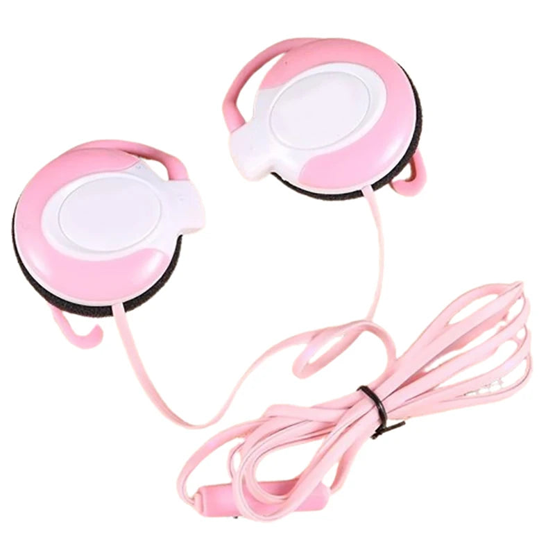 Wired Headphones Stereo 3.5MM Ear Hook Music Game Earphone With Mic For Mobile Phone PC Laptop Mp3 Mp4 Wired Headset