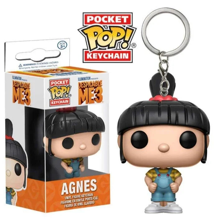 Funko Pop Despicable Minions Me CARL Pajama Bob Agnes Pocket Pop Keychain the Rise of GRV Vinyl Figure Toys