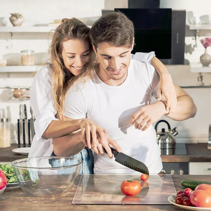 Acrylic Cutting Board with Lip – Non-Slip Transparent Counter Protector
