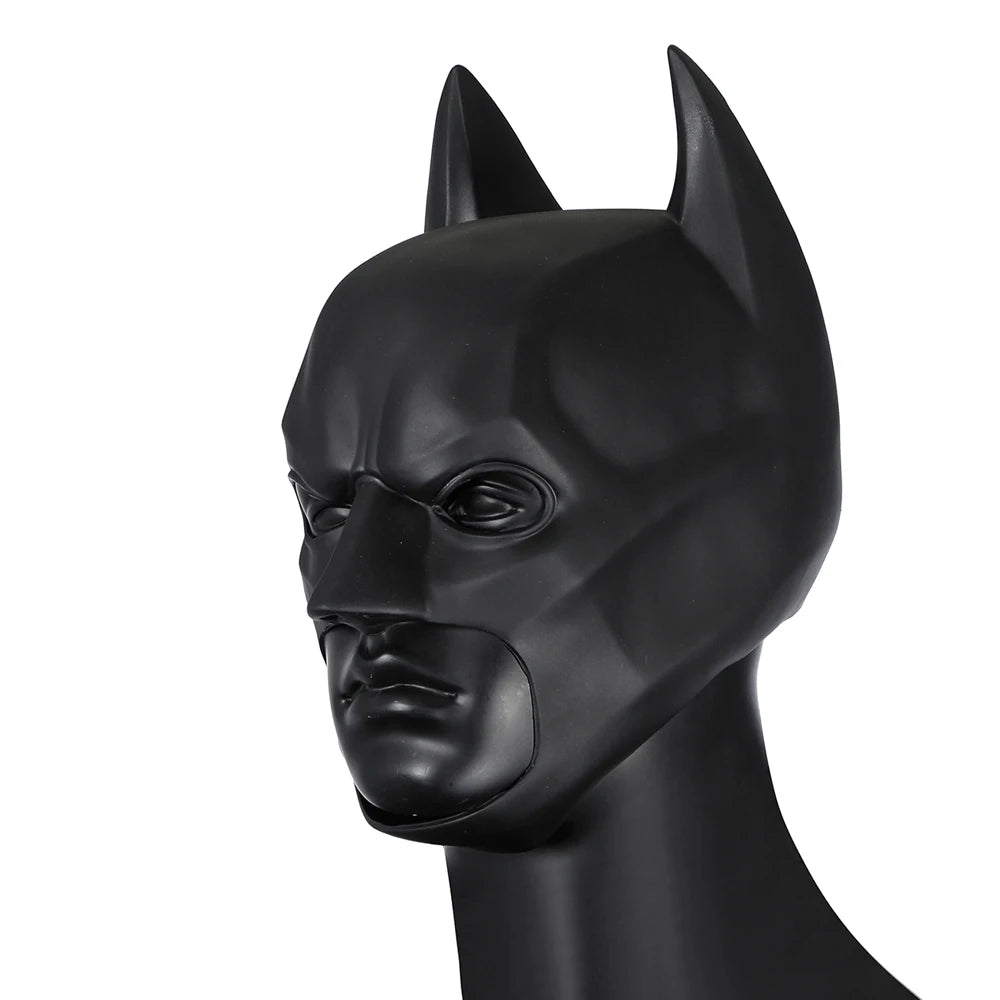 Superhero Bruce Wayne  High Quality Movie Dark Knight Bat Cosplay  Battle Costume Outfit Man Vest Cloak Mask Halloween Carnivl
