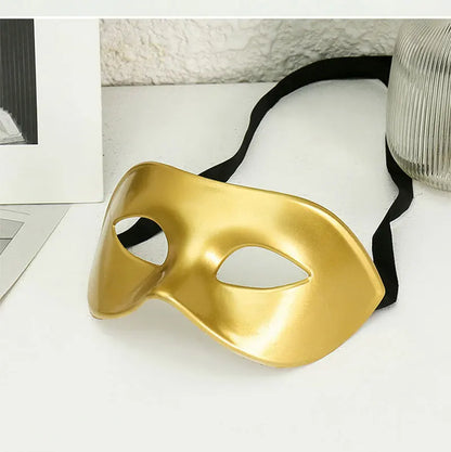 Women Man Sexy Gentleman Masquerade Mask Prom Mask Halloween Party Props Black White Retro Mask Plastic Half Face Cosplay Mask