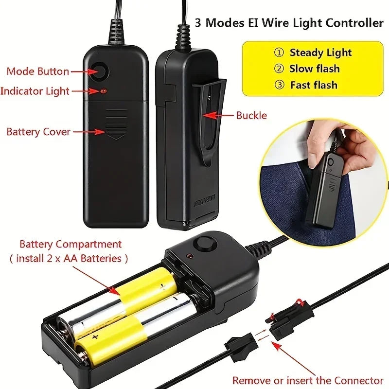 LED Halloween Mask Glow in The Dark Scary Terror Face Cover Bright Scream Light Up Costume for Men Carnival Party