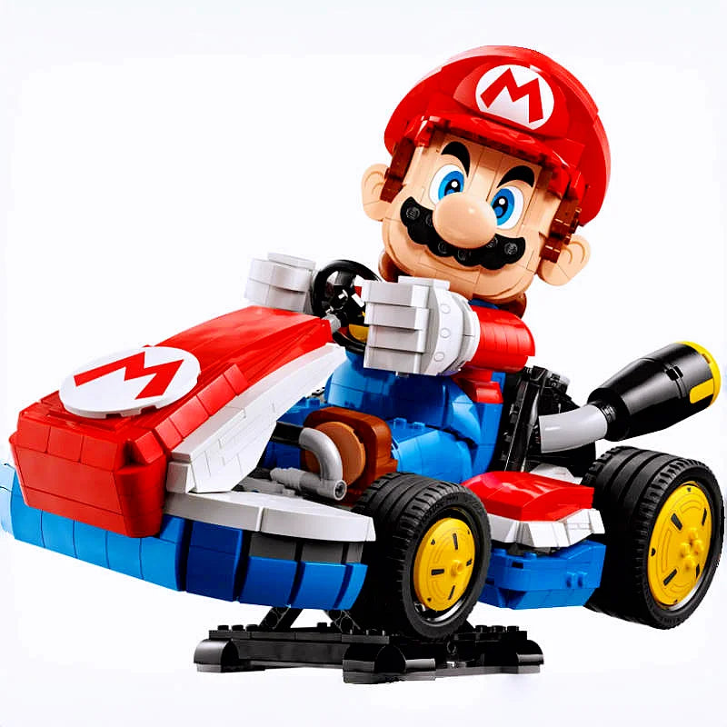 2025 MINISO Disney 1972pcs Standard Kart Classic Game Racing 72037 Model Building Blocks Assemble Brick Toys for Kids  Gifts