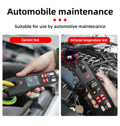 BSIDE Professional Digital Clamp Meter U6 Fork 600A Ammeter Pliers T-RMS DC AC Current OpenJaw Electrical Tester Auto Multimeter