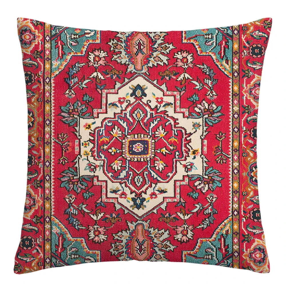 Moroccan ethnic cushion cover, short plush pillowcase 40x40 45x45 50x50 60x60, sofa decorative cushion cover, home decoration