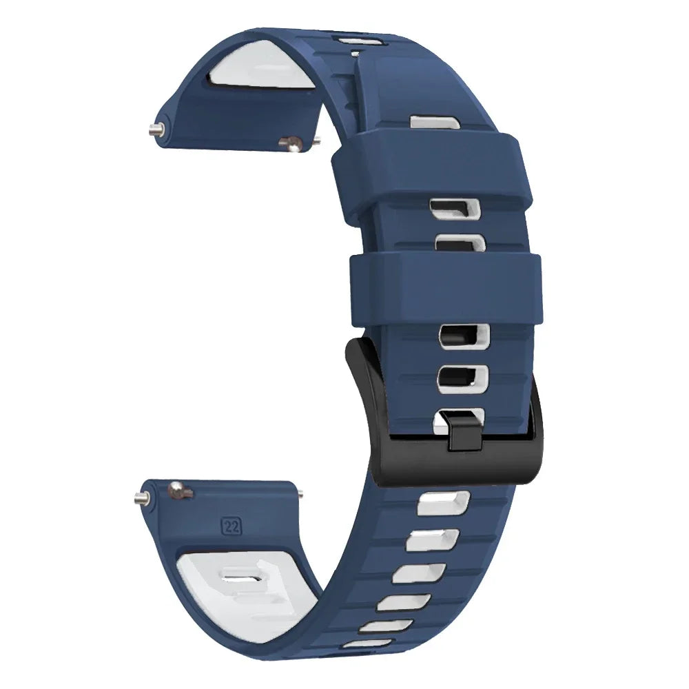 20mm/22mm Silicone Soft Strap For Garmin Active/Vivoactive 6 5/Venu 3 Sq/Forerunner 570 165 265 Band For Amazfit/HUAWEI Bracelet