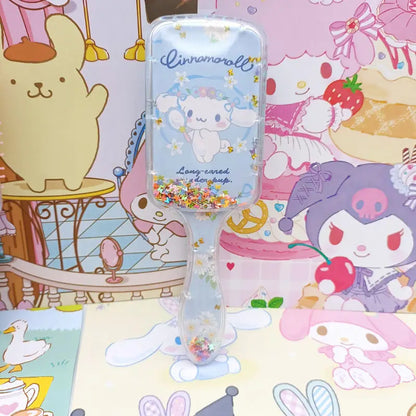 Kawaii Air Cushion Comb SanrioMy Melody Kuromi Cute Portable Massage Comb Cartoon Animation Girls Cute Comb Student Gift