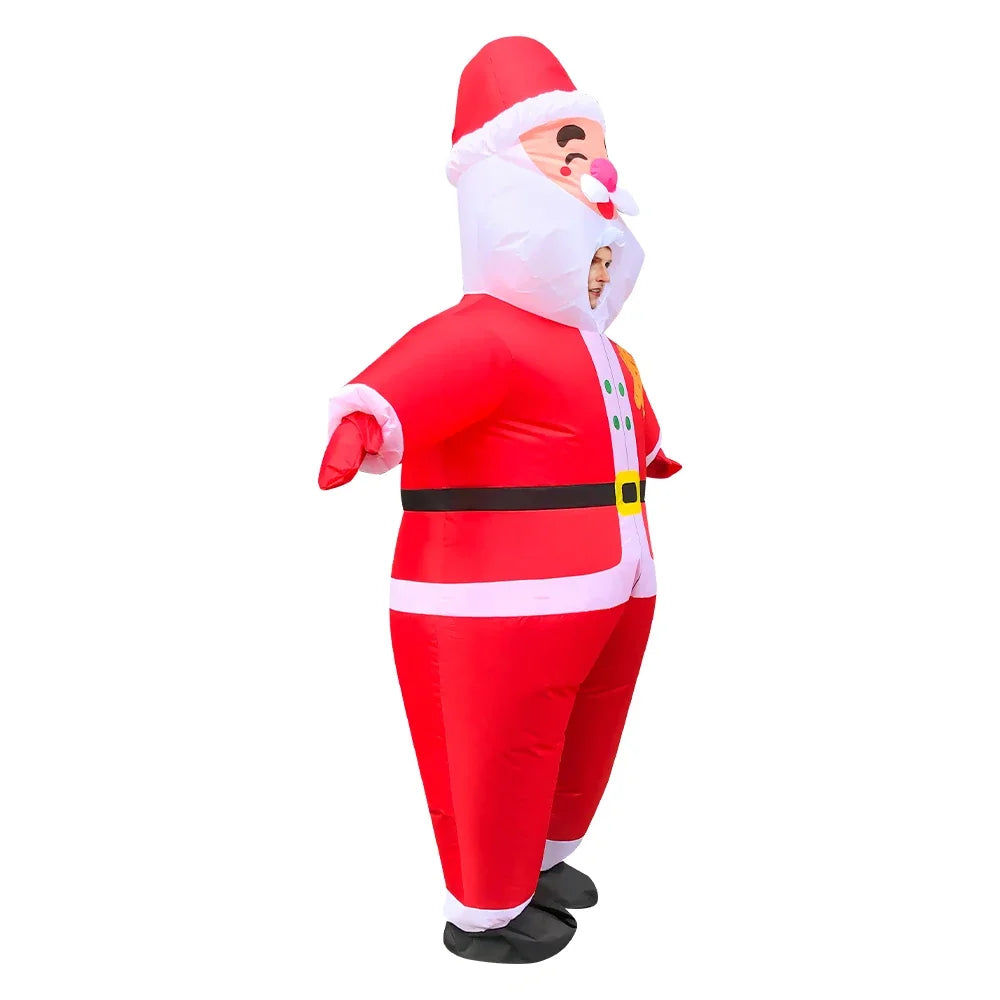Christmas Inflatable Costume Santa Claus Snowman Gingerbread Tree Adult  Party Masquerade Role Play Holiday Gift