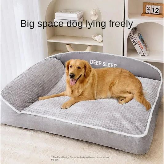 Cozy Corduroy Pet Bed – Warm Winter Sofa for Dogs & Cats
