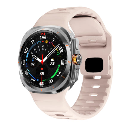 For Samsung Galaxy Watch 7 Ultra Strap 47mm Accessories correa Sport Silicone Bracelet For Galaxy Watch 8 ultra 2025 band 47 mm
