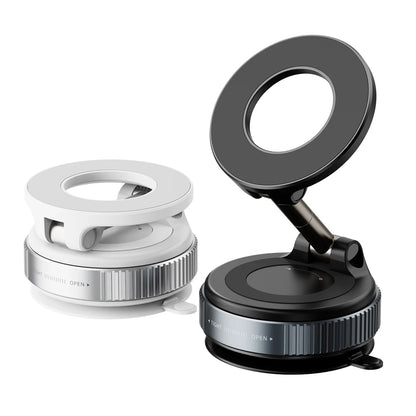 Magnetic Vacuum Adsorption Car Phone Mount 360° Rotatable Folding Mobile Phone Stand for Car/Gym/Mirror/Shower/Smooth Surface