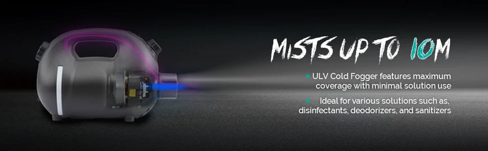 XPOWER Recharge ULV Cold Fogger Operated Electric Cold Automatic Fogger Machine Cordless Orchard Hand Held Eco Sprayer