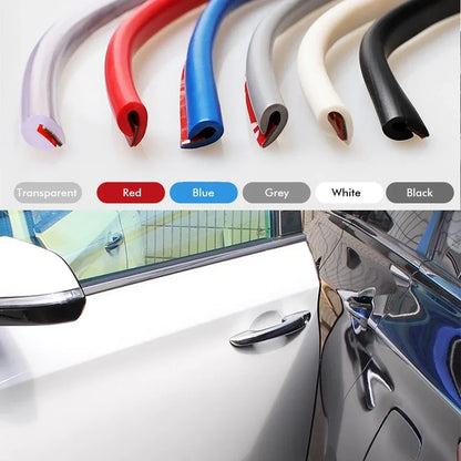 5M Transparent Car Door Edge PVC Scratch Protector Strips Car Anti-collision Sealing Strip Door Anti-scratch Transparent Strip