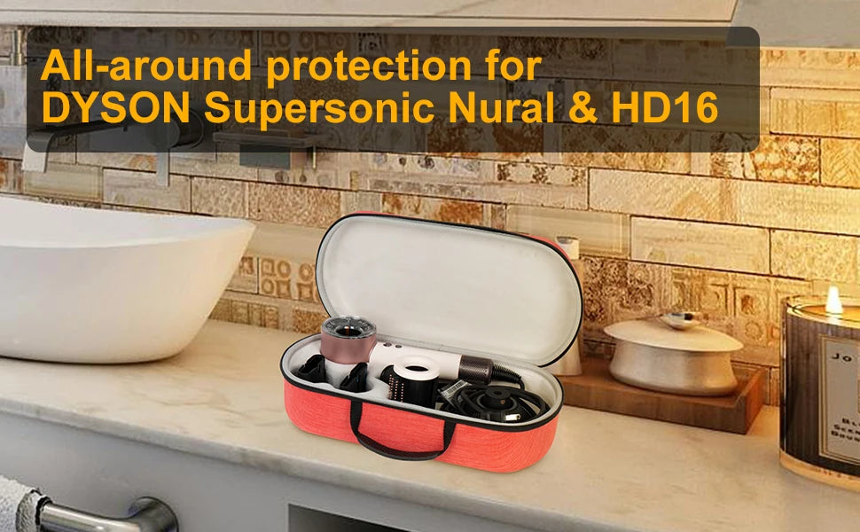Hard Carrying Case Storage Bags For Dyson Supersonic HD08/HD15/HD16 Hair Dryer Durable Travel Portable Box For Dyson Accessories