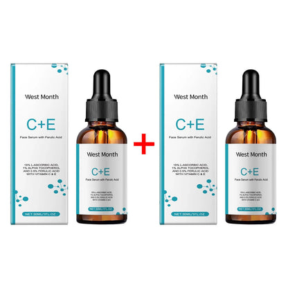 Vitamin C E Serum Lifting Moisturizer Fade Fine Lines Shrink Pore Firming Ferulic Acid Facial Essence Korean Skin Care Products