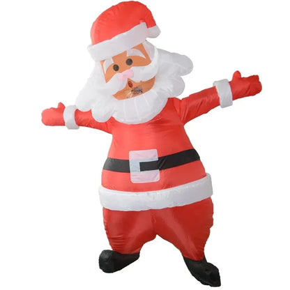 Christmas Inflatable Costume Santa Claus Snowman Gingerbread Tree Adult  Party Masquerade Role Play Holiday Gift