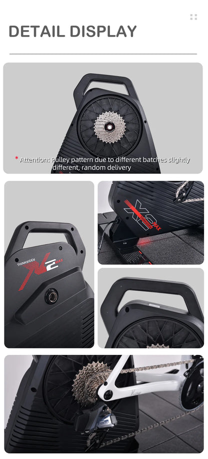 New ThinkRider X2Max Smart Bike Trainer MTB Road Bicycle home trainer Built-in Power Meter power meter Compatible