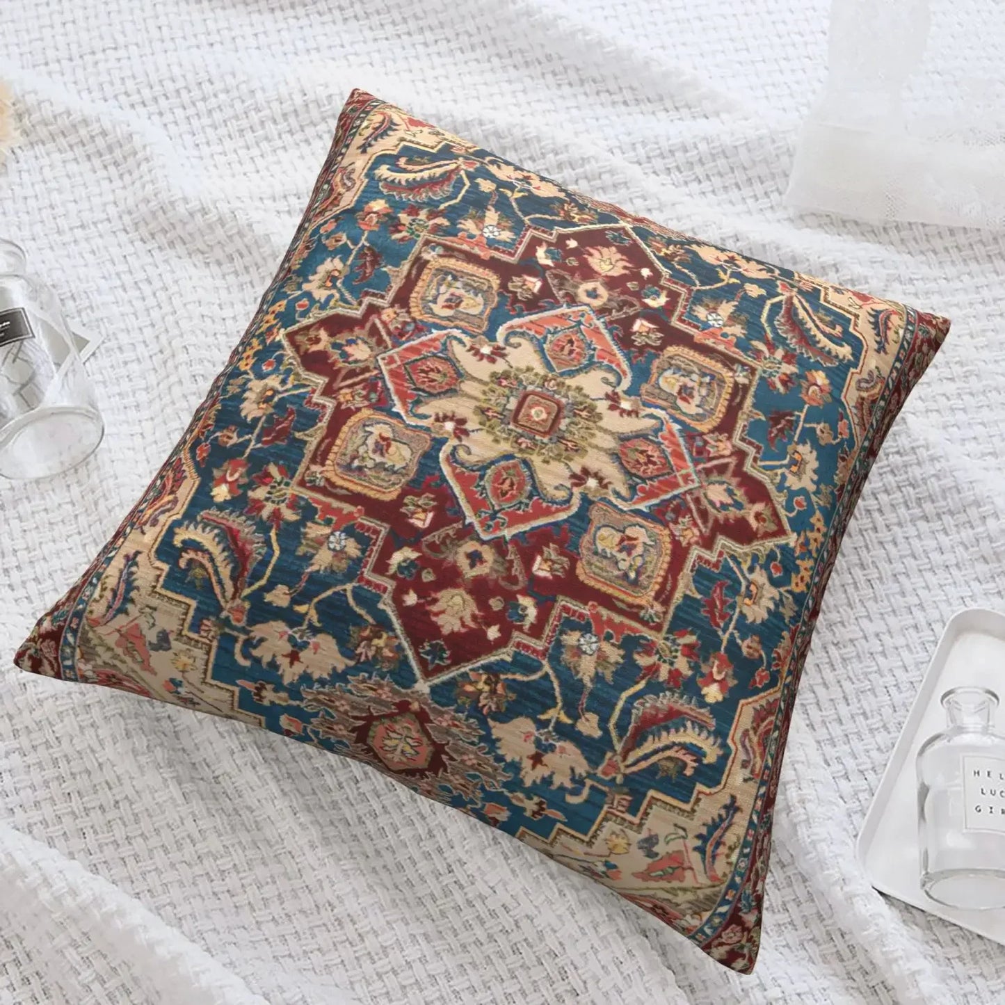 Moroccan ethnic cushion cover, short plush pillowcase 40x40 45x45 50x50 60x60, sofa decorative cushion cover, home decoration