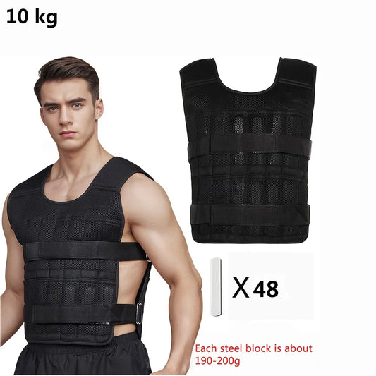Adjustable Weighted Vest & Ankle/Wrist Weights Set – Strength Training Gear