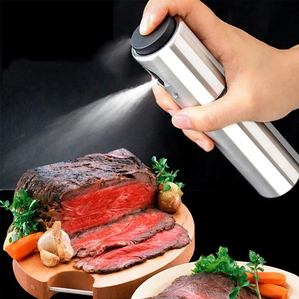 100ML 304 Stainless Steel BBQ Olive Oil Spray Diffuser For Kitchen Dispenser Bottle Squirt Container Vinegar Fuel Injection Pot