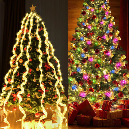 LED Christmas Tree Snowman Snowflake LED String Lights Home Window Ornament Lamp For New Year Party Garden Decoration