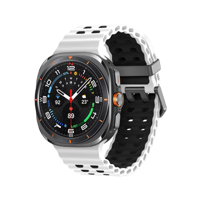 Marine Band For Samsung Galaxy Watch ultra Strap 47mm Accessories Two color Sport silicone Bracelet Galaxy Watch 7 ultra Straps
