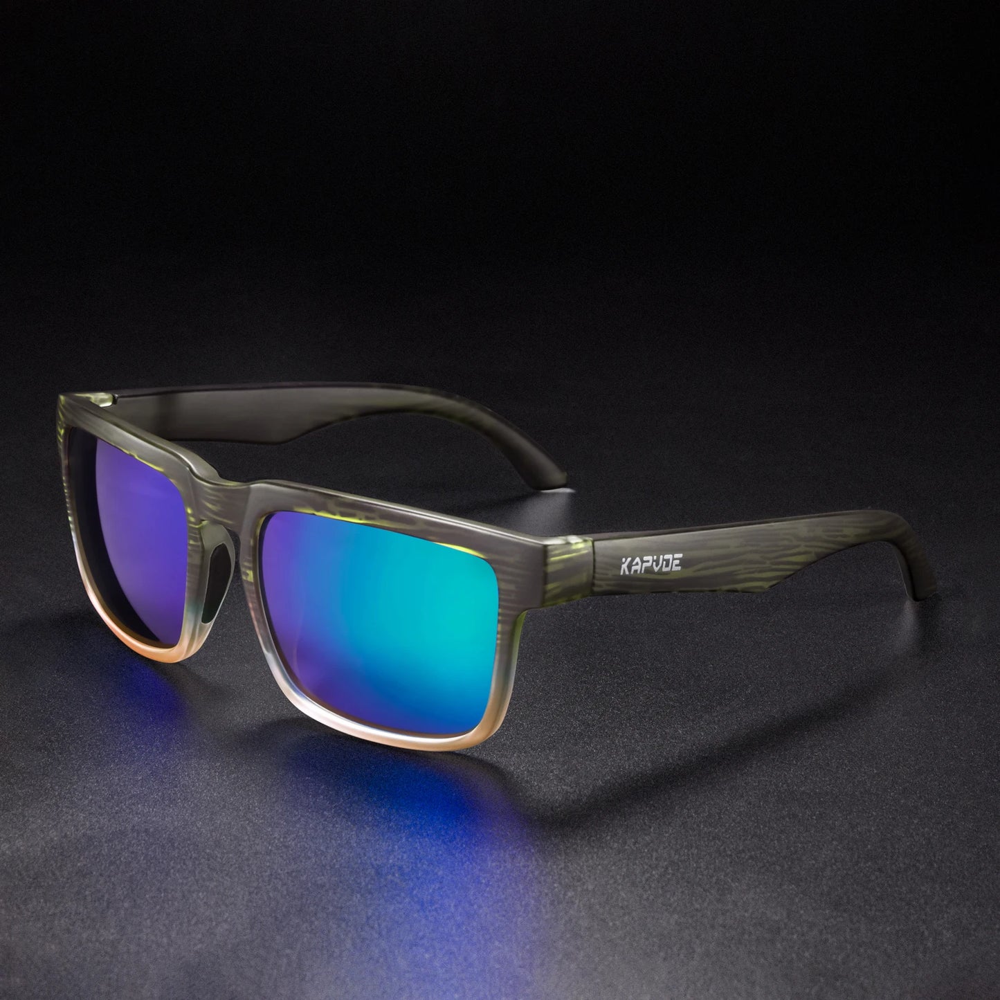 Kapvoe Men Polarized Sunglasses Fashion Cool Fishing Glasses Sliver Sports Cycling Bicycle Eyewear Bike UV400 MTB Road Driving